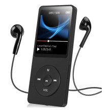 (Black) 8GB Bluetooth MP3 Player Mini Portable Media FM Radio Recorder HIFI Music Speakers FT