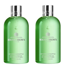 Molt0n Br0wn Eucalyptus Bath & Shower Gel 2x300ml Luxury Wash