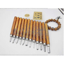 12pcs Wood Carving Tools Kit for Beginners - Hand Carving Knife Set & Craft Engraving Supplies