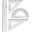 (As show, One size) 4 Pack Math Geometry Tool For Students, Draftsman, Engineers, Design, Graphic, Examination, Math Or Painting 1