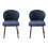Living And Home (Blue) Set of 2 Upholstered Dining Chairs 3
