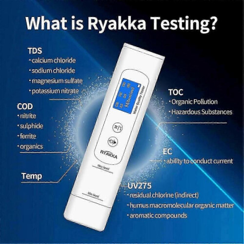 Drinking Water Quality Tester 6-In-1 TDS Meter Digital TOC,,TDS,UV275,EC Temp Organ 1