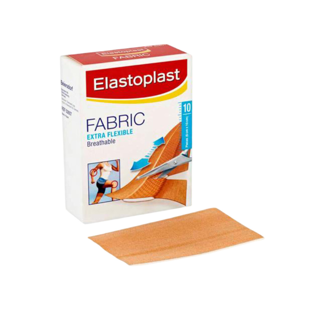 ELASTOPLAST Fabric Cut-to-Size Plaster Strips 6x10cm (10 Pcs) 550 Pack
