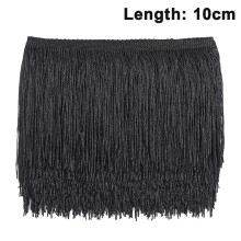 (As show, One size) 10m Sewing Fringe Trim - Fringe Tassel 15cm/10cm Width For Skirt Wedding Dress Lamp Shade Decoration