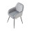 Living And Home (Grey) Set of 2 Upholstered Dining Chairs 3