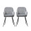 Living And Home (Grey) Set of 2 Upholstered Dining Chairs 1