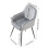 Living And Home (Grey) Set of 2 Upholstered Dining Chairs 7