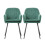 Living And Home (Green) Set of 2 Upholstered Dining Chairs 3