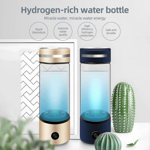 Hydrogen Water Bottle Generator for Home, Office, Gold Ref: 5498 1