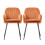 Living And Home (Orange) Set of 2 Upholstered Dining Chairs 3