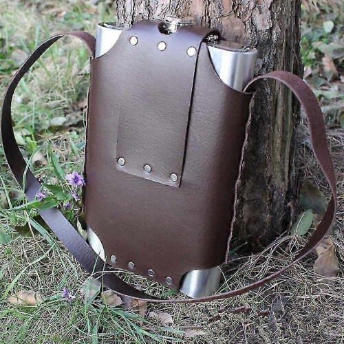 64 OZ Hip Flask Wine Whisky Pot Bottle Portable Leather Covered Hip Flask Flagon|Hip Flasks 2
