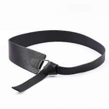 (Black) Tie Pattern Wide Leather Corset Belts Best Gift