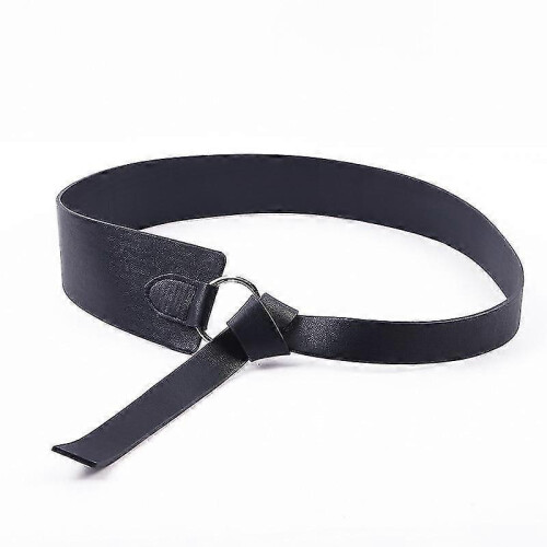 (Red) Tie Pattern Wide Leather Corset Belts Best Gift 2