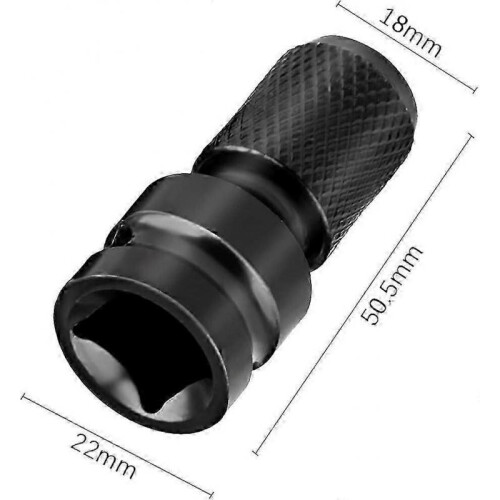 Impact Socket Driver Bit, 1/2" Square to 1/4" Hex Socket Adapters, for Impact Ratchet and Screwdriver Bit Holder Socket - 2 Pieces 2
