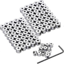 100 Pieces Pin Keepers & Locks with Wrench - 6x5mm Pin Backs for Secure Fastening