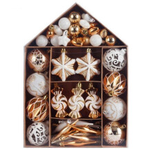 73pcs Christmas Ball Ornaments Set, Christmas Decor for Tree, Painted Christmas Ball Gift Package