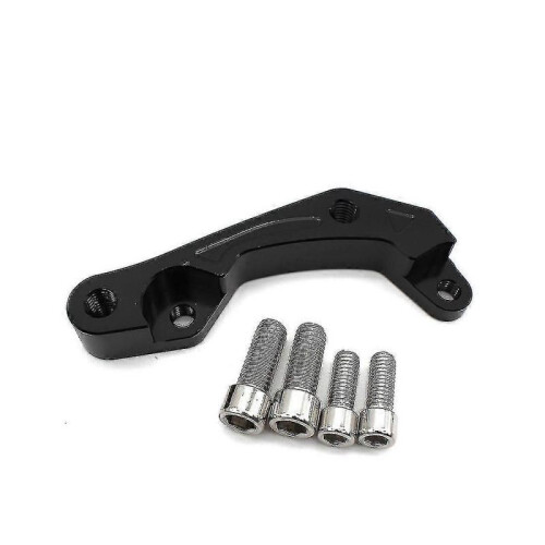 Motorcycle Caliper Adapter Code Brake Caliper Rotor Adapter Brackets for Xmax300 Xmax 300(black)
