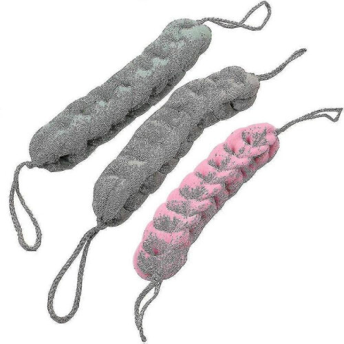 3pcs Double Head Hanging Bath Towel Bath Sponge Bath Ball Shower
