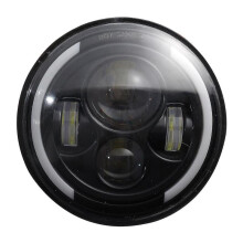7 Inch Angel Eye 150W LED Headlight 6000K Hi/Lo Beam Halo Head Light Lamp with Amber DRL IP67 Waterproof