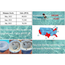 (As show, One size) 100 Pack Pool Filter Skimmer Socks for Inground and Above Ground Pool, Fine Mesh, Pollen Catcher, Pre-Filter, Scum Sock, Pool Basket