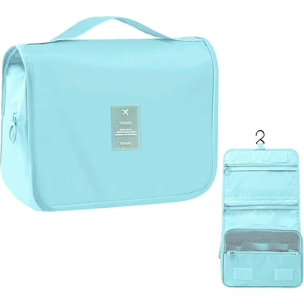 (As show, One size) Travel Hanging Toiletry Bag, Cosmetic Bag Organizer, Waterproof and Foldable Makeup Bag, Large Capacity Organizer for Gym Business-image-OPC-PHYQR99-NEW