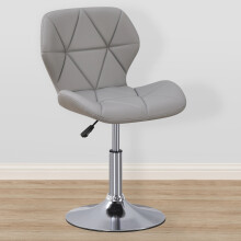 (Grey PU) Charles Jacobs Small Swivel Chair | Home Office Furniture