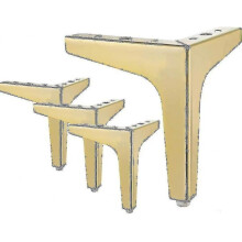 7 Inch Metal Furniture Legs, Set Of 4 Modern Iron Diamond Triangle Furniture Feet Diy