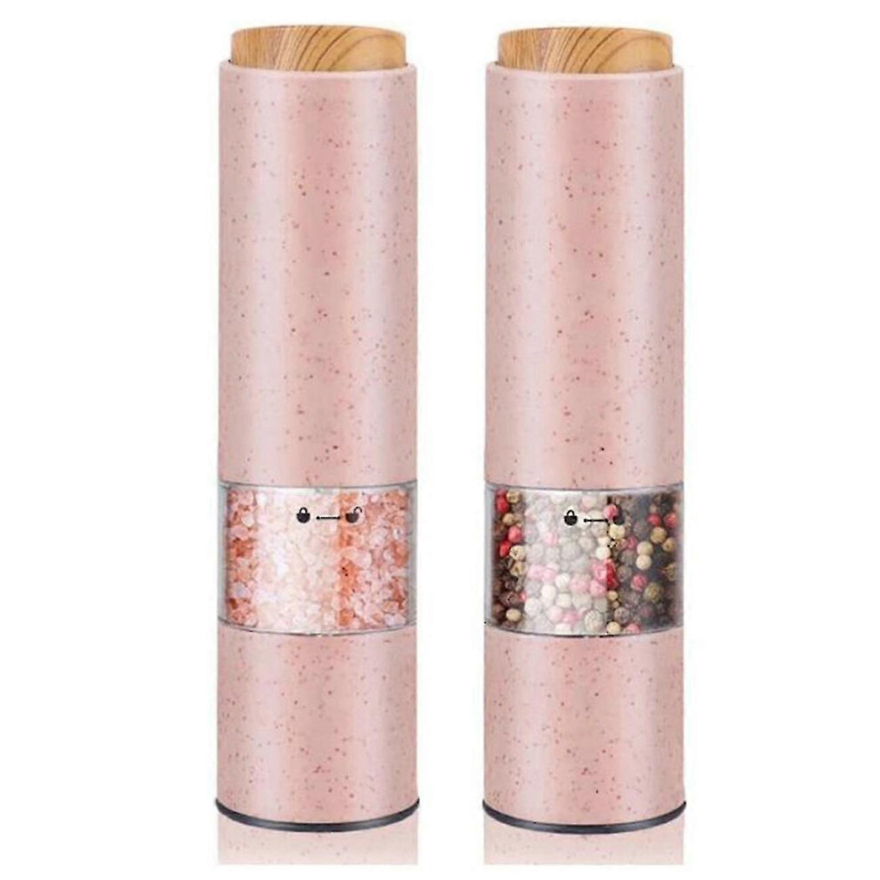 Kikidex (As Show, One Size) Electric Salt Pepper Grinder,Electric Ceramic Burr Mill For Herb/Pepper/Spice,Adjustable Kitchen Gr
