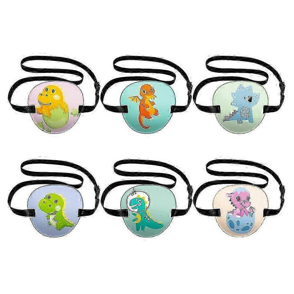 Kikidex (As Show, One Size) 6Pcs Eye Patches For Kids Amblyopia Eye Patches Single Eye Patches Strabismus Eye Masks