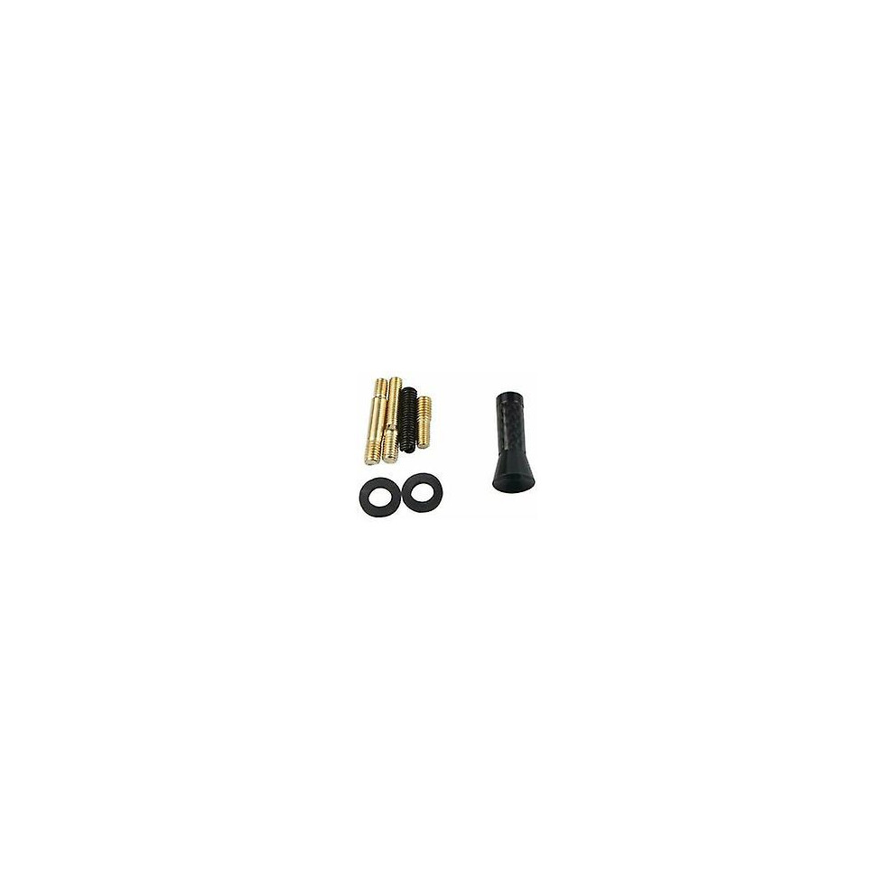 (As Show, One Size) Short Antenna For Car, 3.5Cm Carbon Fiber Aluminum, Decorative Short Antenna For Car, Black 4511778009905