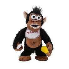 (As show, One size) Electric Plush Gorilla Crying Gorilla Eat Banana Magnetic Control Monkey Banana Gorilla Funny Toy