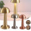 (Dumbbell,Sliver)Rechargeable Led Table Lamp Touch Sensor Desk Light Bedroom Restaurant Bar Dcor 4