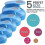 Circle Paper Punch, 5 PCS Circle Punches for Paper Crafts, 5 Different Size Circle Hole Punch,Rando 4
