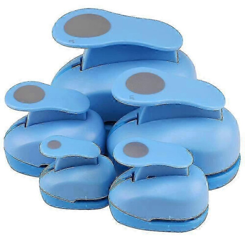 Circle Paper Punch, 5 PCS Circle Punches for Paper Crafts, 5 Different Size Circle Hole Punch,Rando
