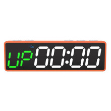 (orange) Gym Interval Timer Count Down Up Clock For Training Boxing Workout Fitness Tabat