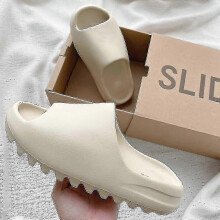 (dark khaki, 36 37) Slides Breathable Cool Beach Sandals Flip Flops Fish Mouth Slippers Lightweight Bone White Plus Size(multiple Available)