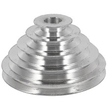 25mm Bore Aluminum Wheel A Type 5 Step Pulley Wheel for V-belt Timing Belt