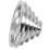 25mm Bore Aluminum Wheel A Type 5 Step Pulley Wheel for V-belt Timing Belt 2