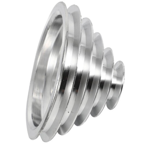 25mm Bore Aluminum Wheel A Type 5 Step Pulley Wheel for V-belt Timing Belt 1