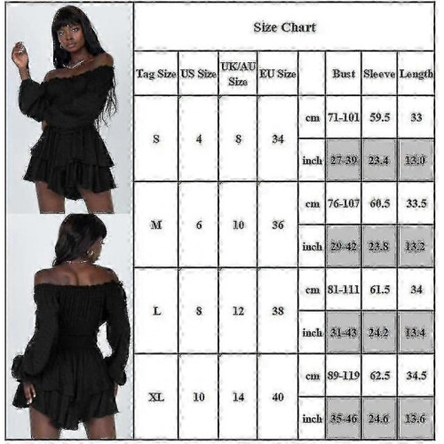 (M,Pink)Women Off Shoulder Long Sleeve Romper Shorts Ruffle Jumpsuit Playsuit 2