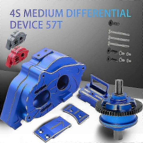(Red) M0.8 CENTER DIFF 57T MOTOR MOUNT SET FOR RC ARRMA 1/10 KRATON OUTCAST 1/8