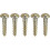100 Pcs M2 X 10mm Brass One Word Half - Round Head Self - Tapping Screw Pure Copper 1