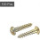 100 Pcs M2 X 10mm Brass One Word Half - Round Head Self - Tapping Screw Pure Copper 4
