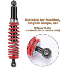 Rear Shock Absorber, 350mm/13.8in Universal Shock Suspension Fit for Buggy Quad Dirt Bike Atv