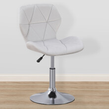 (Velvet Grey) Charles Jacobs Small Swivel Chair | Home Office Furniture