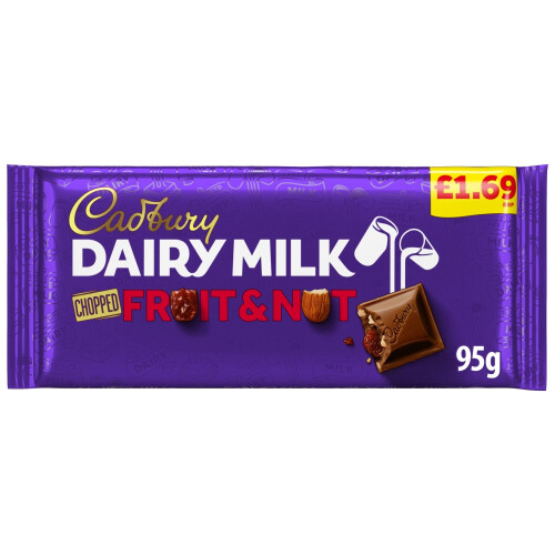Cadbury Cadbury Dairy Milk Fruit And Nut Chocolate 95g (Pack fo 22) 1