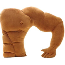 (58x46cm, Left Arm) Soft Body Pillows Cute Muscular Boyfriend Arm Pillow Shape Large Comfort Pillow Warm Arm Pillow Birthday Gift For Girlfriend