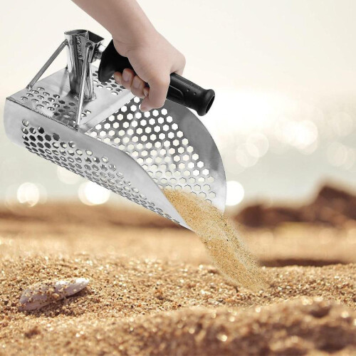 Stainless Steel Beach Sand Scoop Metal Detector Hunting Tool 1