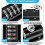 Combination Lock Latch 4 Digit Combination Lock Mechanical Code Door Lock Keyless Slide Lock Tamper Proof Door Lock for Garden Cabinet Black 5