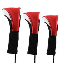 NEw Golf Club Head Covers for Fairway Woods Driver Hybrids, 3Pcs Long Neck Mesh Golf Club Headcovers Set with Interchangeable No. Tags 3 4 5 7 X